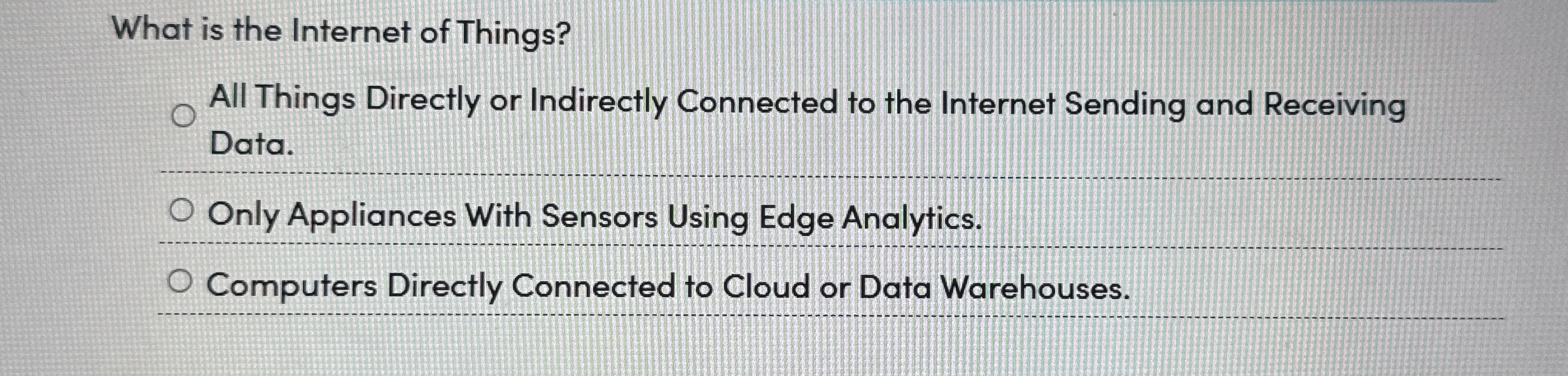 What is the Internet of Things? All Things