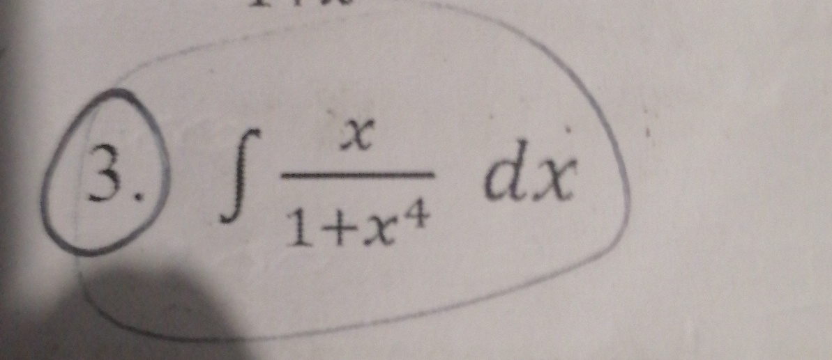 ( 3 . ) X / 1 + x ^ 4