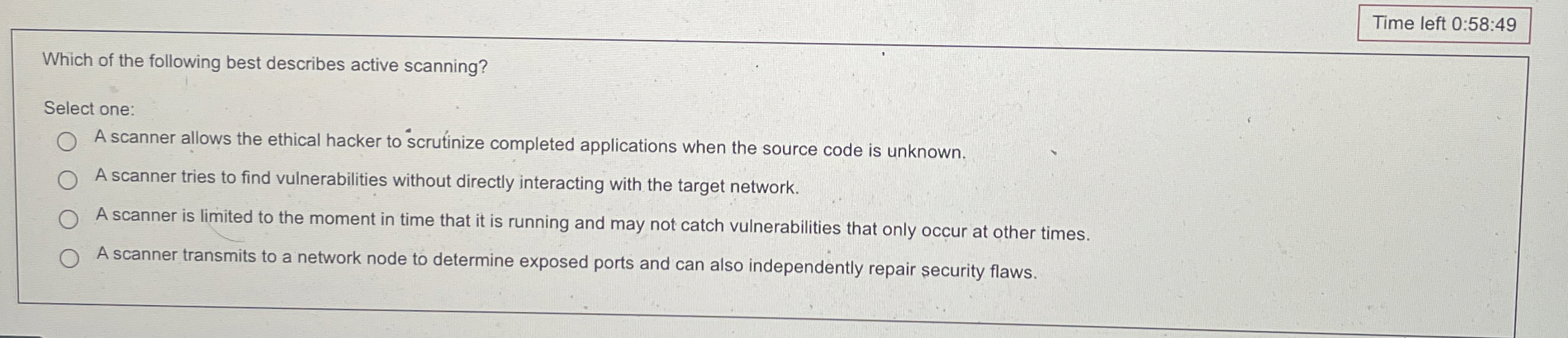 Which of the following best describes active