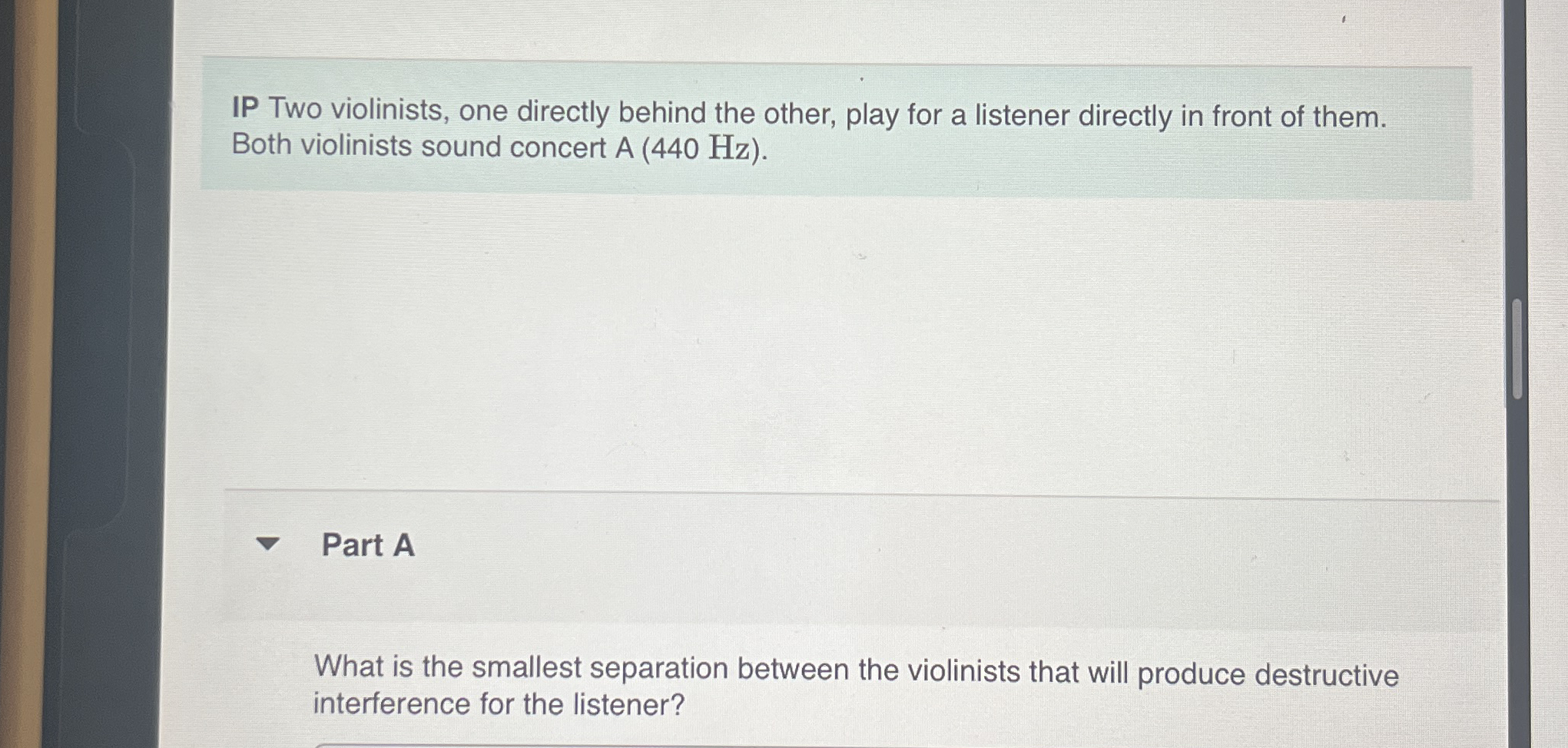 IP Two violinists, one directly behind the other,