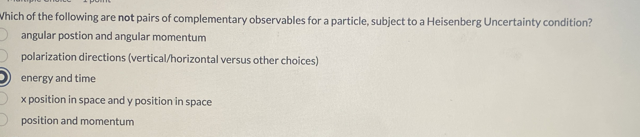 Vhich of the following are not pairs of