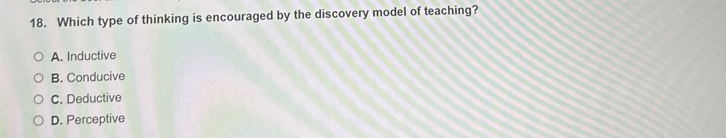 Which type of thinking is encouraged by the