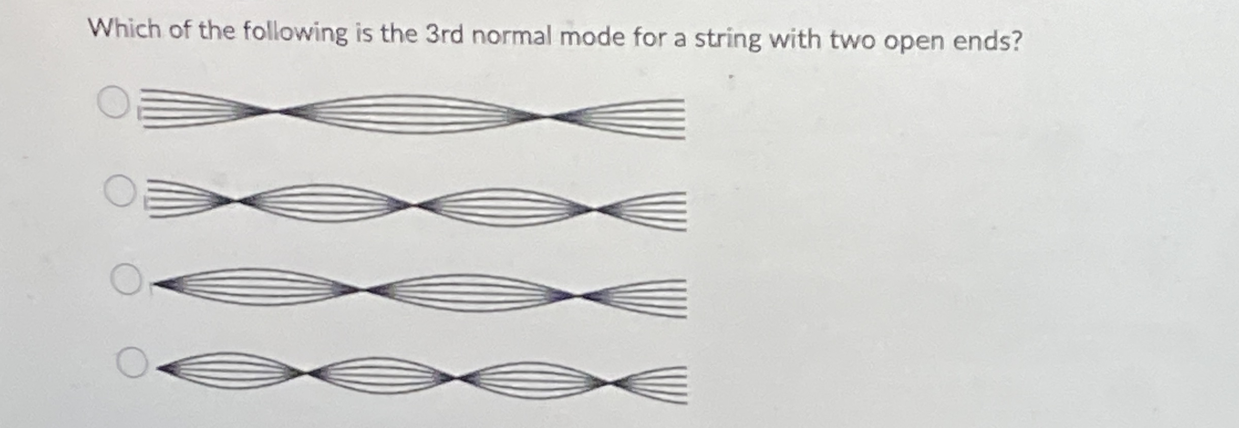 Which of the following is the 3 rd normal mode