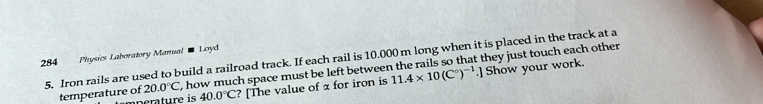 2 8 4 Physics Laboratory Manual - Loyd 5 . Iron