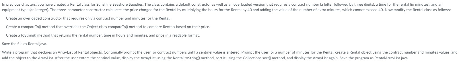 Create an overloaded constructor that requires