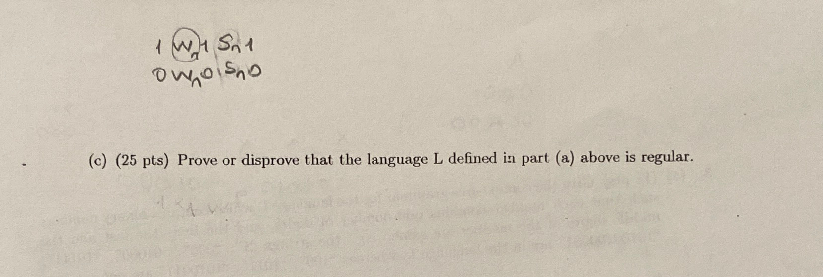 ( a ) ( 1 5 pts ) Give the context - free grammar