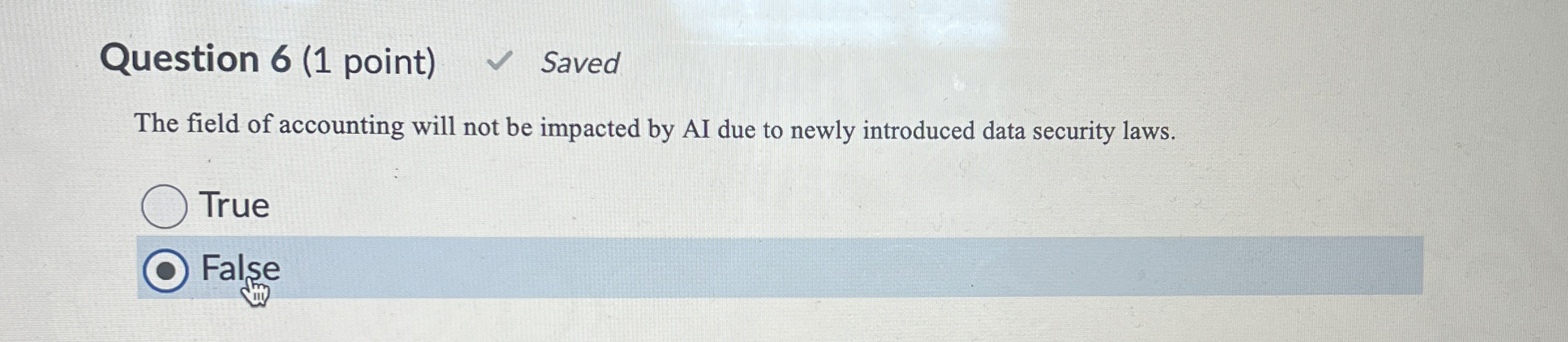 Question 6 ( 1 point ) Saved The field of