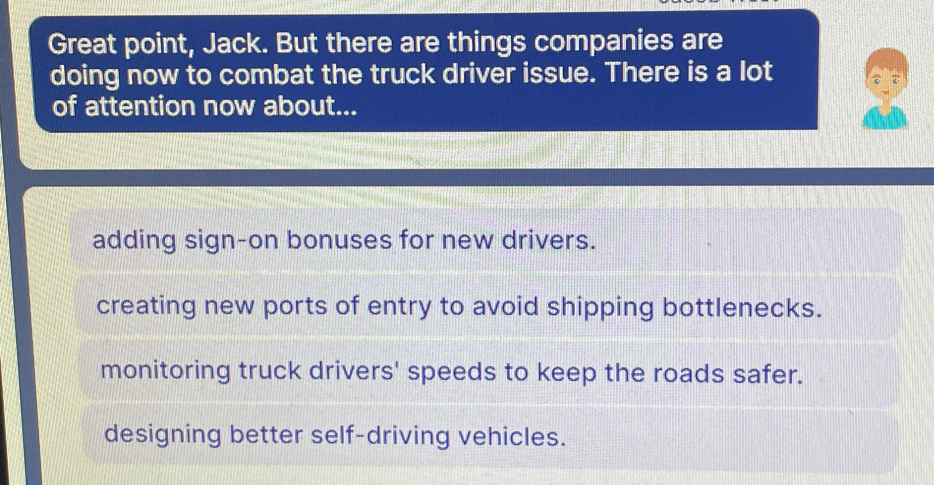 Great point, Jack. But there are things companies