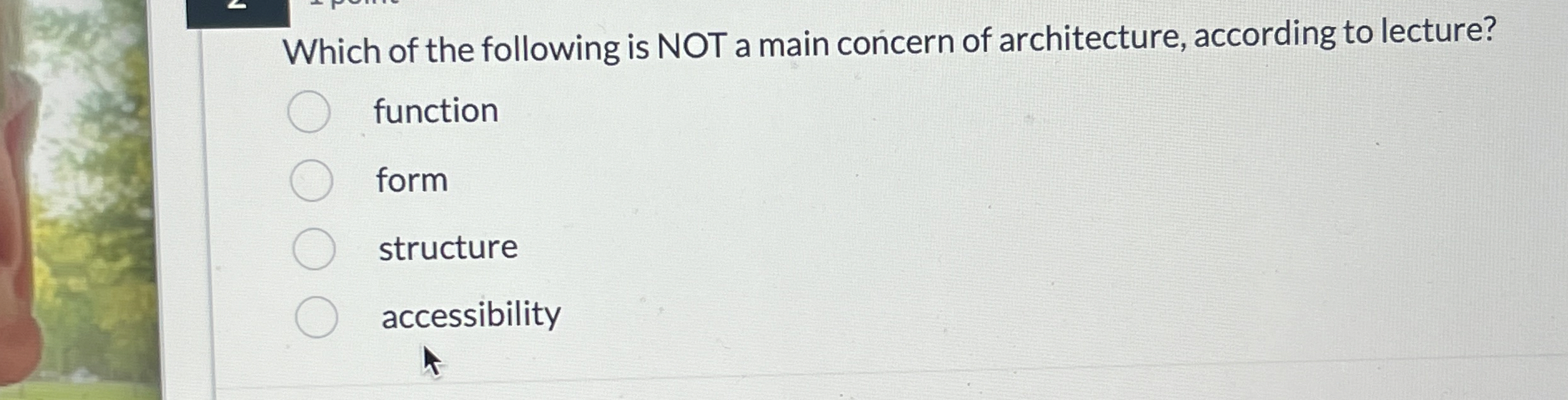 Which of the following is NOT a main concern of