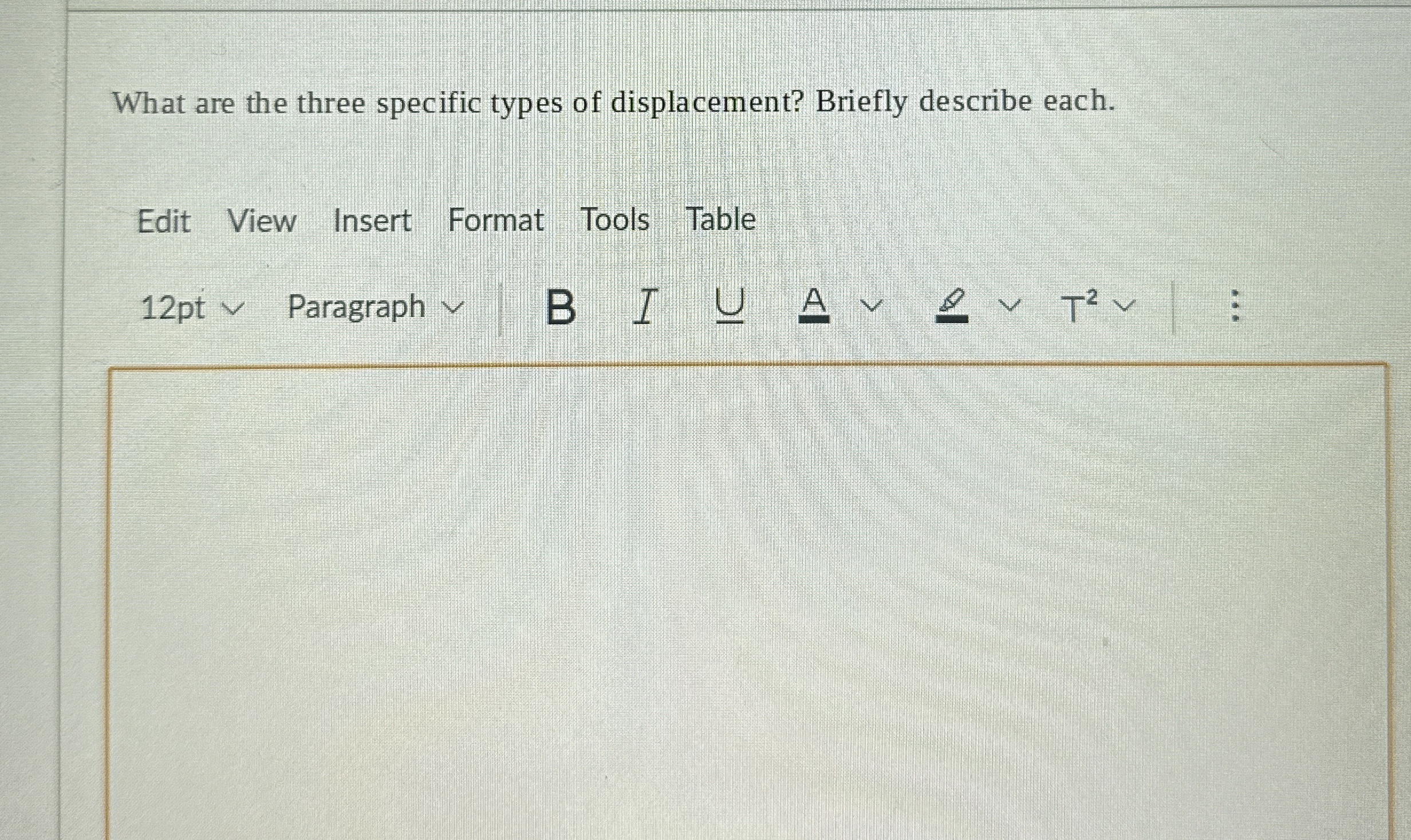 What are the three specific types of