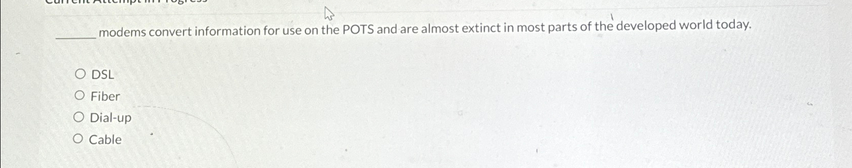 modems convert information for use on the POTS