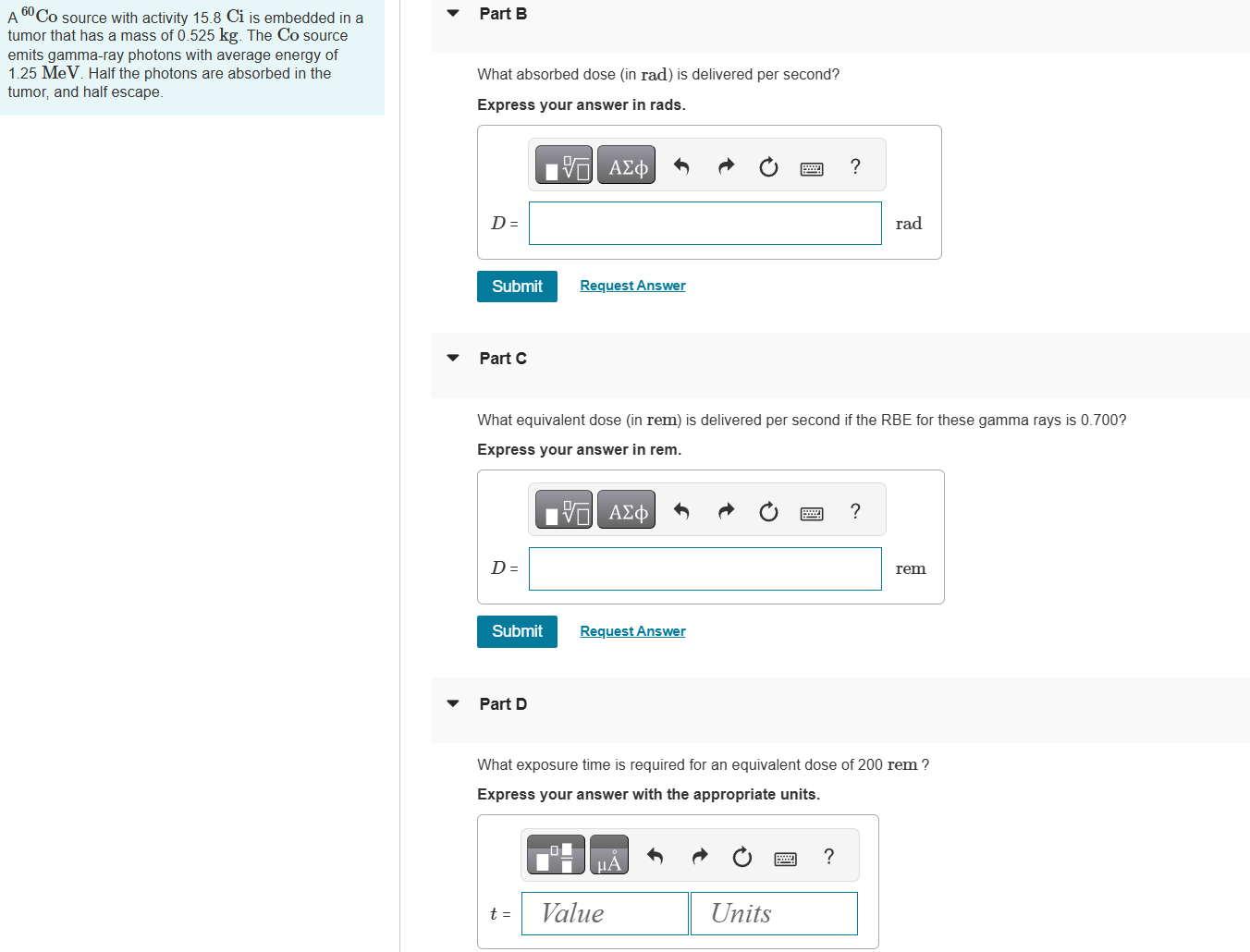 \ ( \ mathrm { A } ^ { 6 0 } \ mathrm { Co } \ )