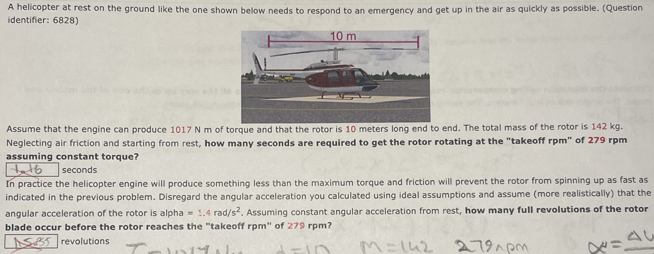 A helicopter at rest on the ground like the one