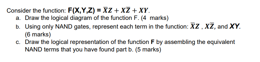 Consider the function: F ( x , Y , Z ) = x Z + x