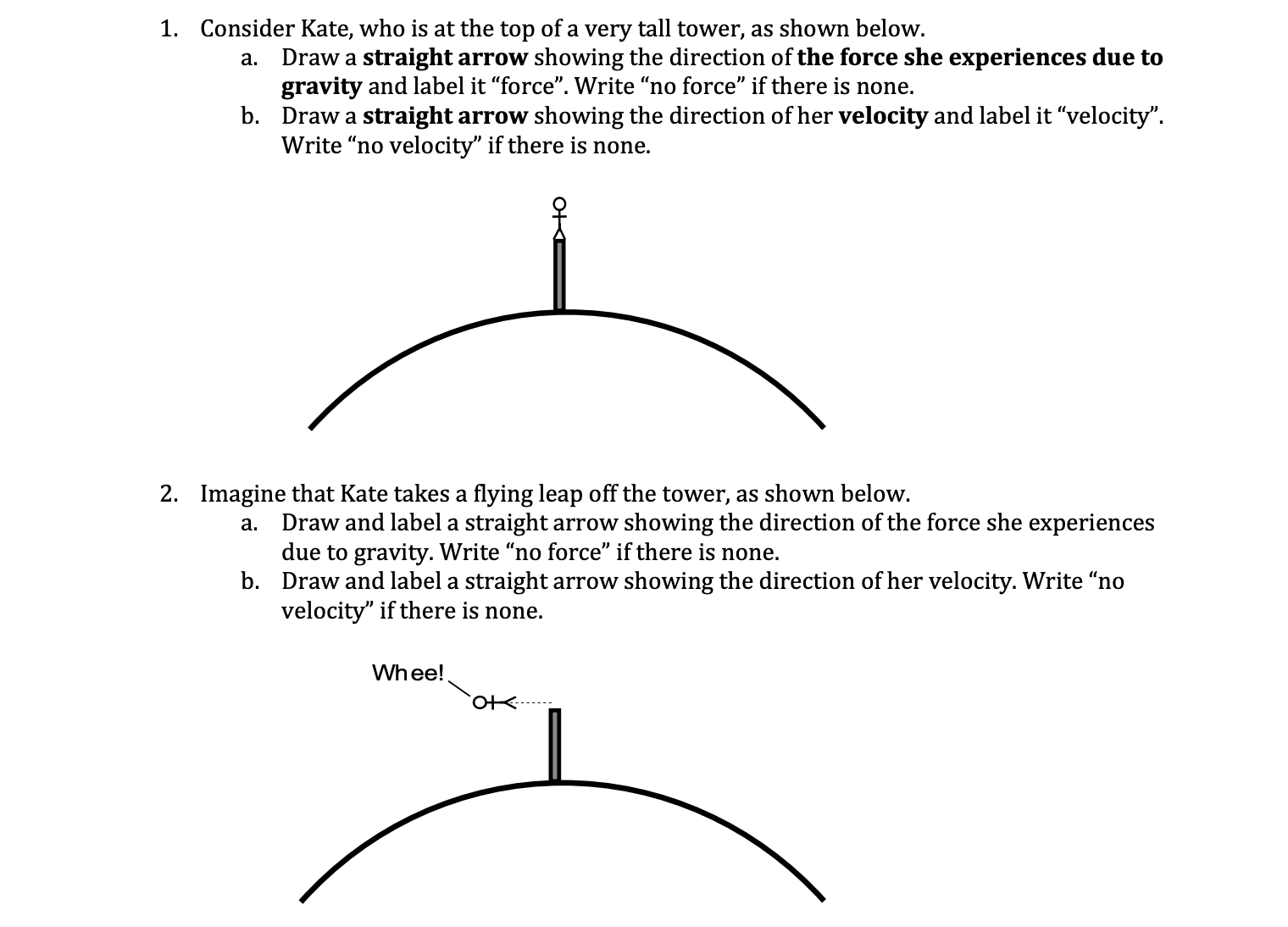 1 . Consider Kate, who is at the top of a very