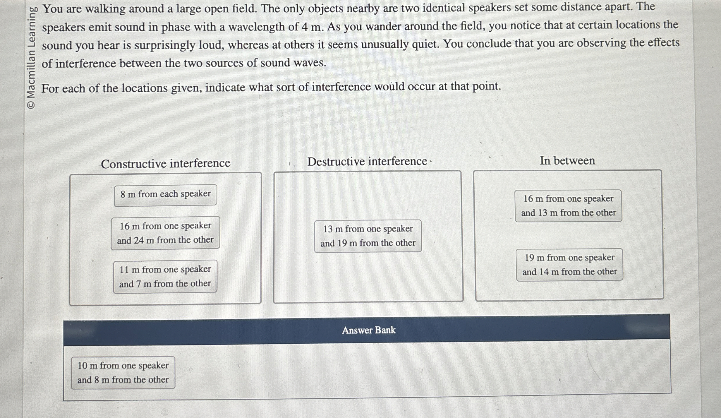 ? You are walking around a large open field. The