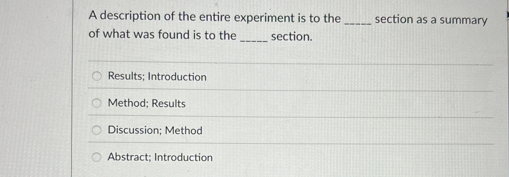 A description of the entire experiment is to the