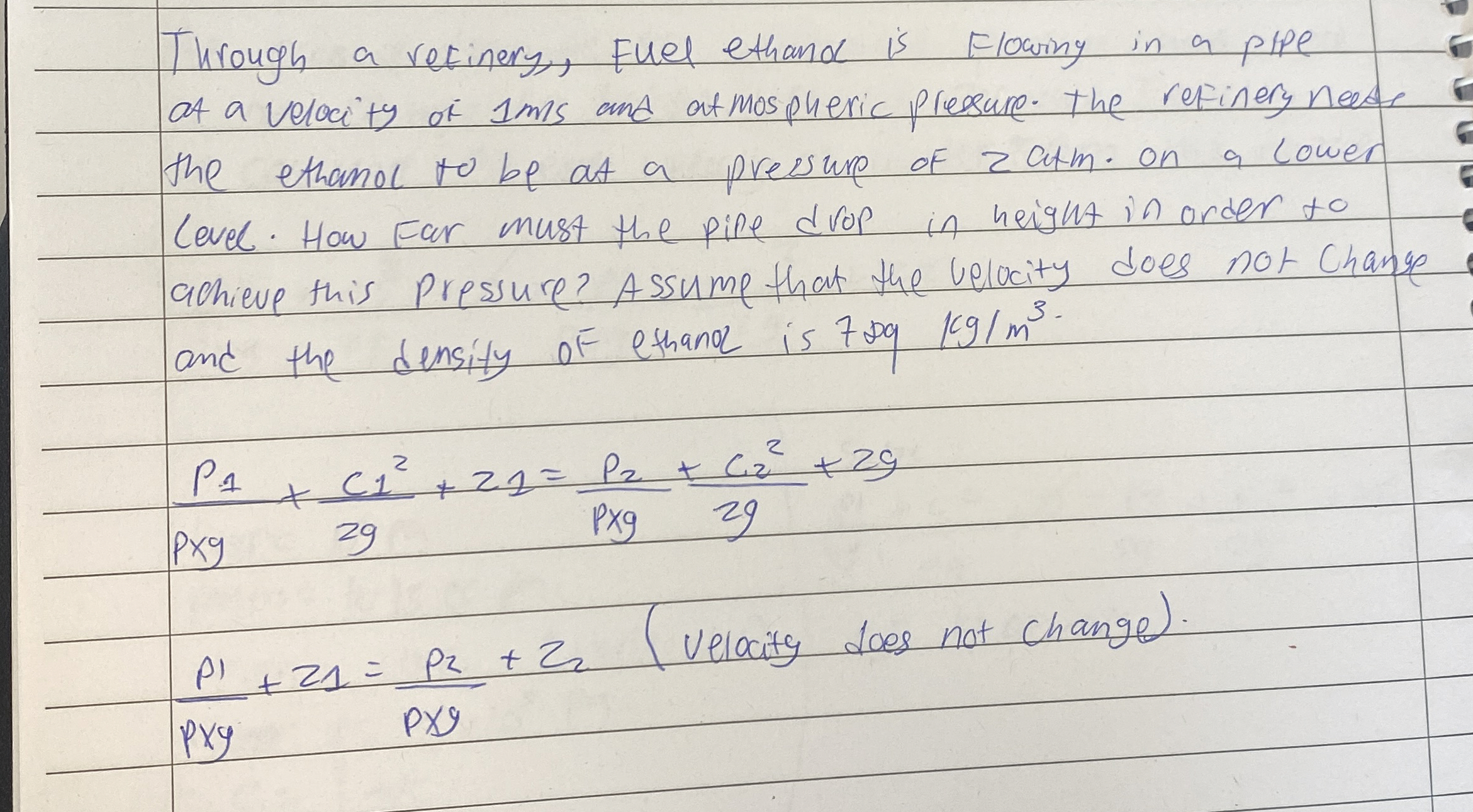 Steps for Through a retinery, fuel ethand is