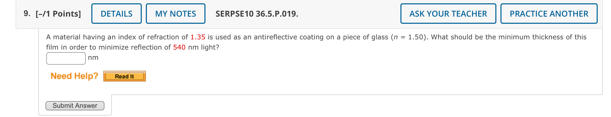 [ - / 1 Points ] SERPSE 1 0 3 6 . 5 . P . 0 1 9 .