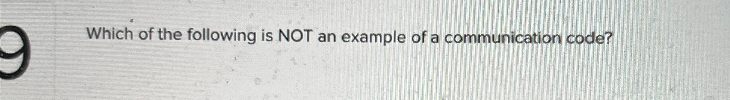 Which of the following is NOT an example of a