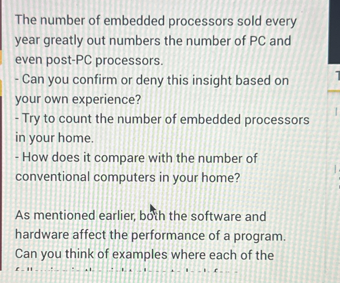 The number of embedded processors sold every year