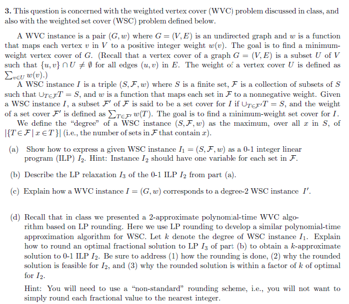 This question is concerned with the weighted