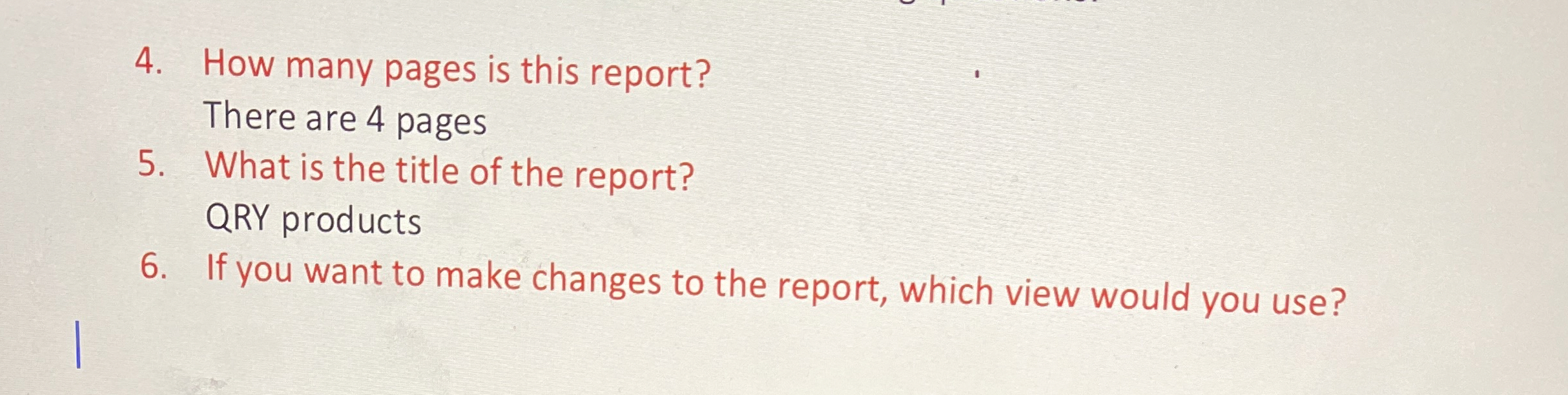 How many pages is this report? There are 4 pages