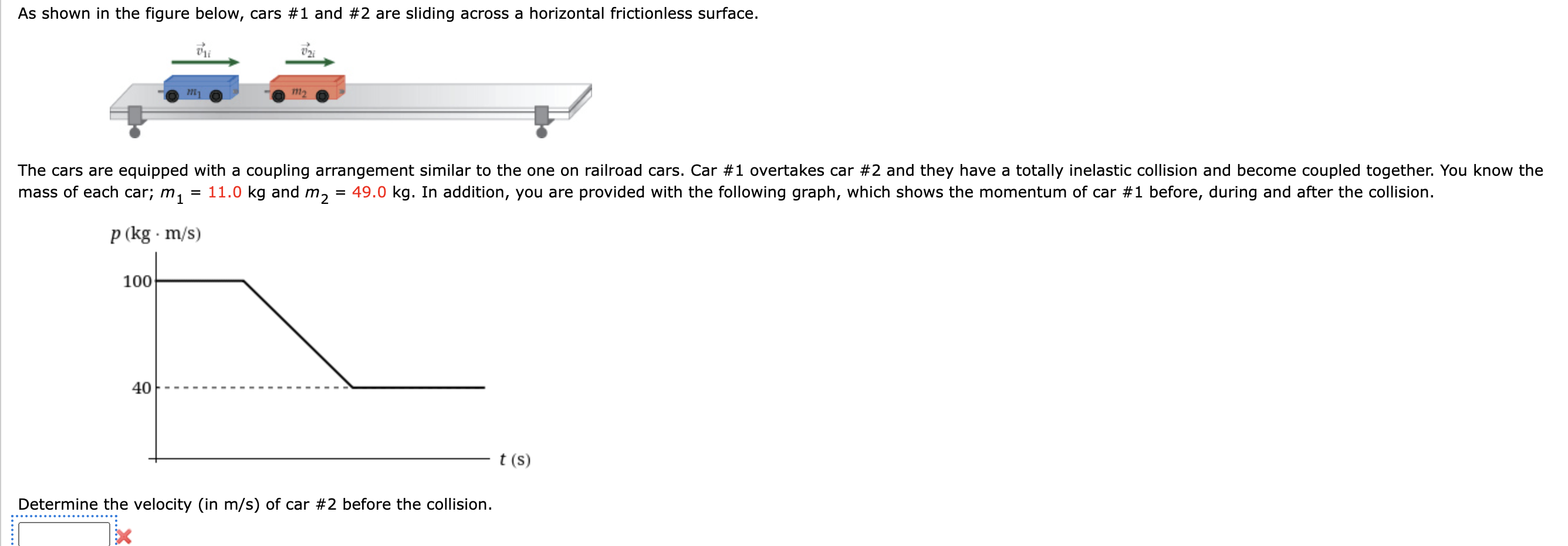 As shown in the figure below, cars \ # 1 and \ #