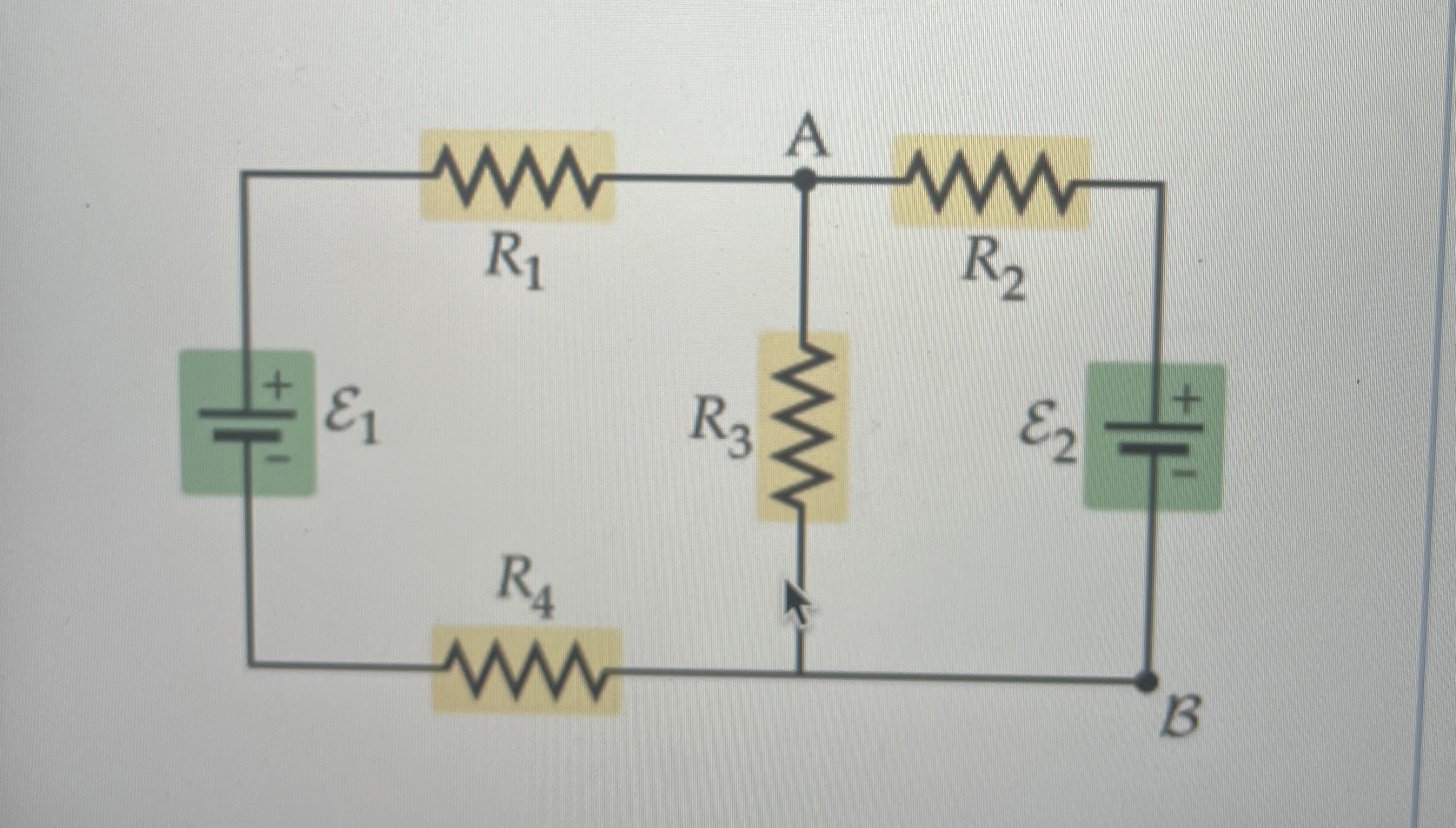 R 1 = 4 . 8 ohms, R 2 = 5 . 0 ohms, R 3 = 2 . 0