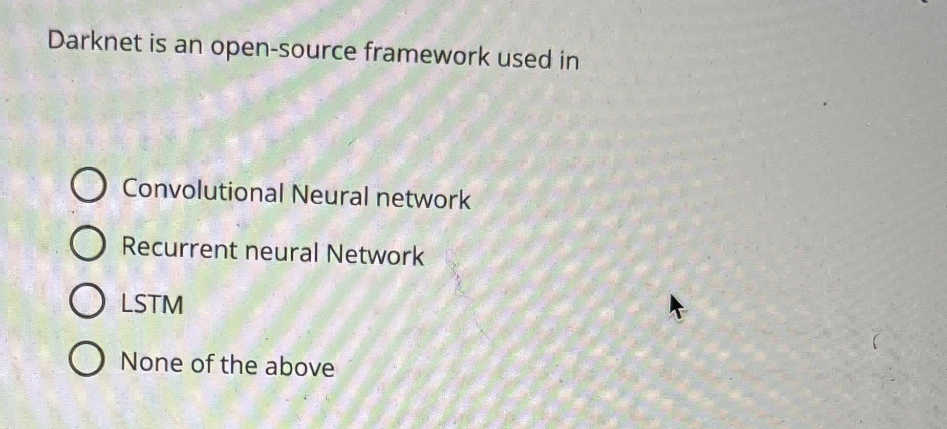 Darknet is an open - source framework used in