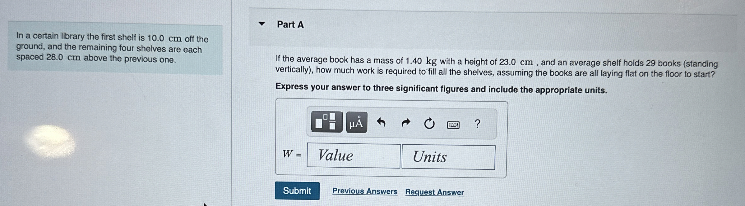 In a certain library the first shelf is 1 0 . 0