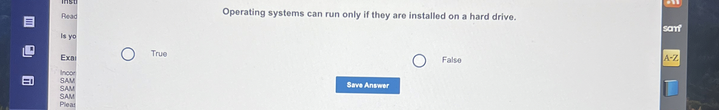 Operating systems can run only if they are