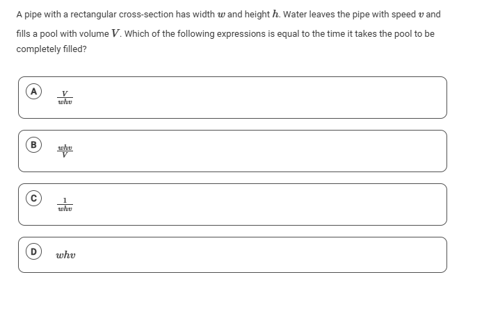 A pipe with a rectangular cross - section has