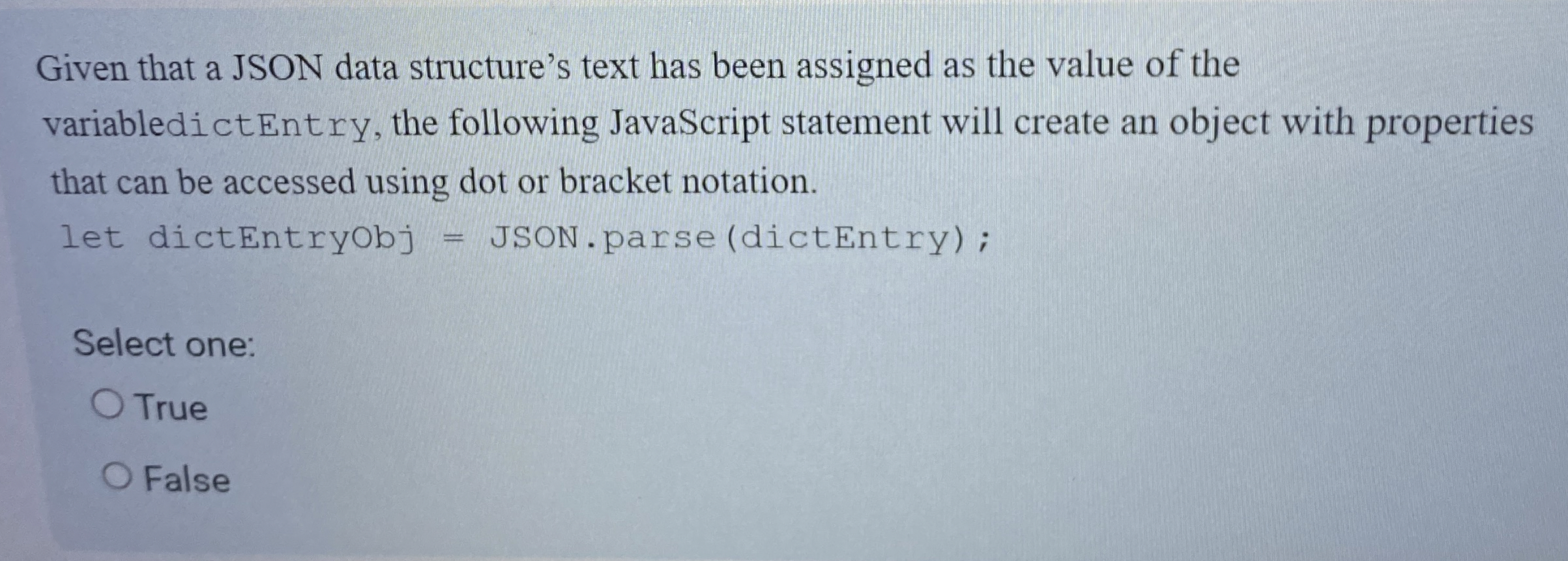 Given that a JSON data structure's text has been