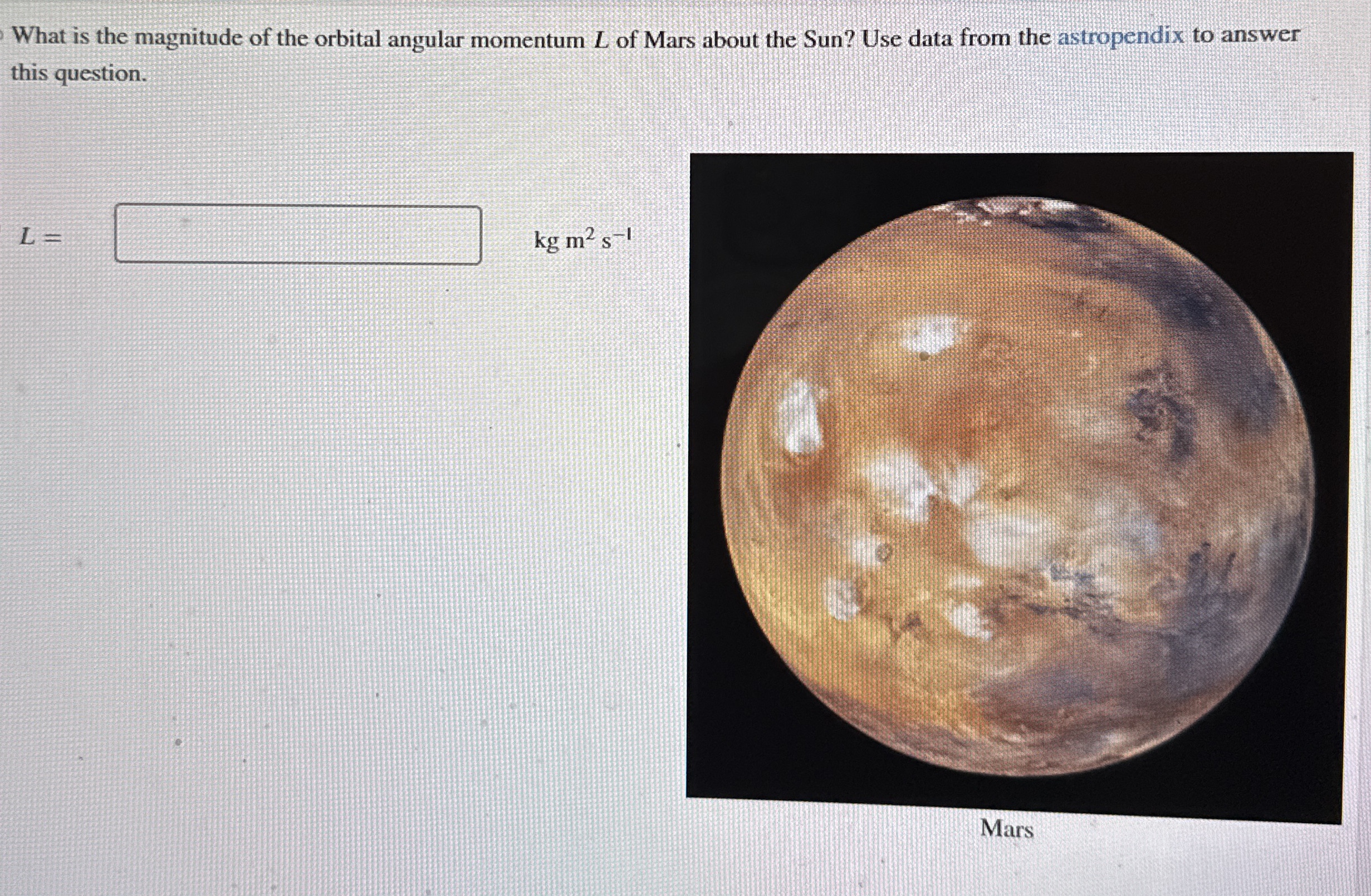 What is the magnitude of the orbital angular