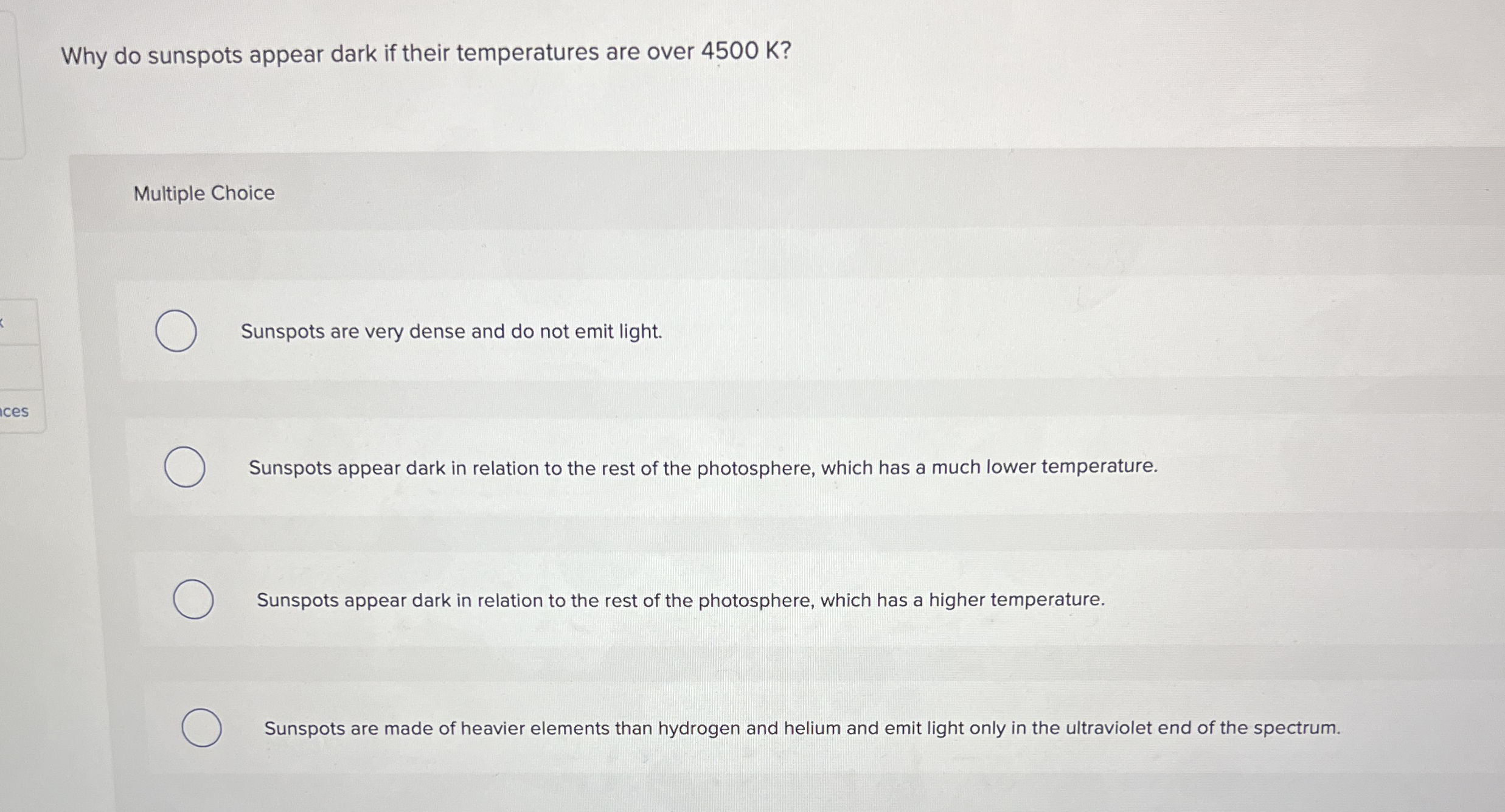 Why do sunspots appear dark if their temperatures