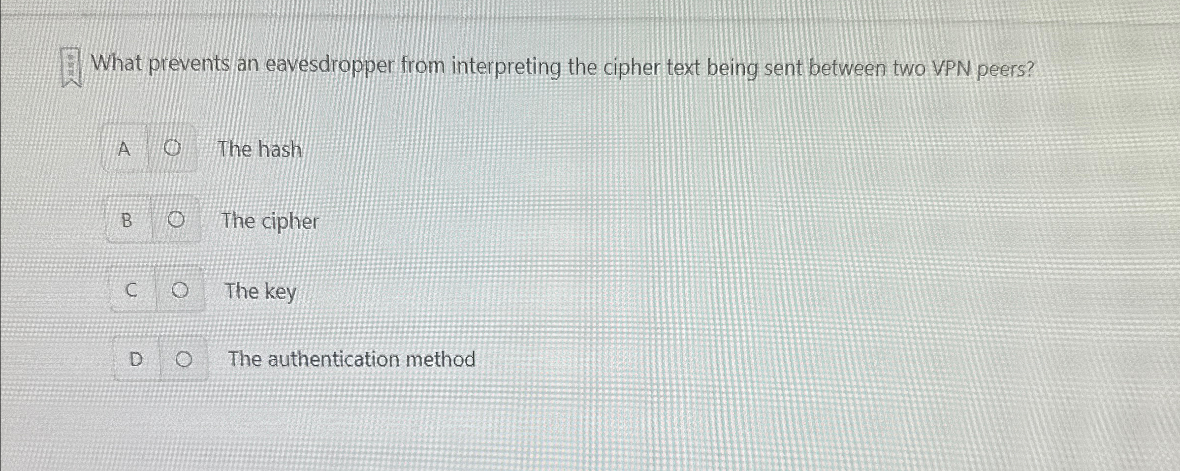 What prevents an eavesdropper from interpreting
