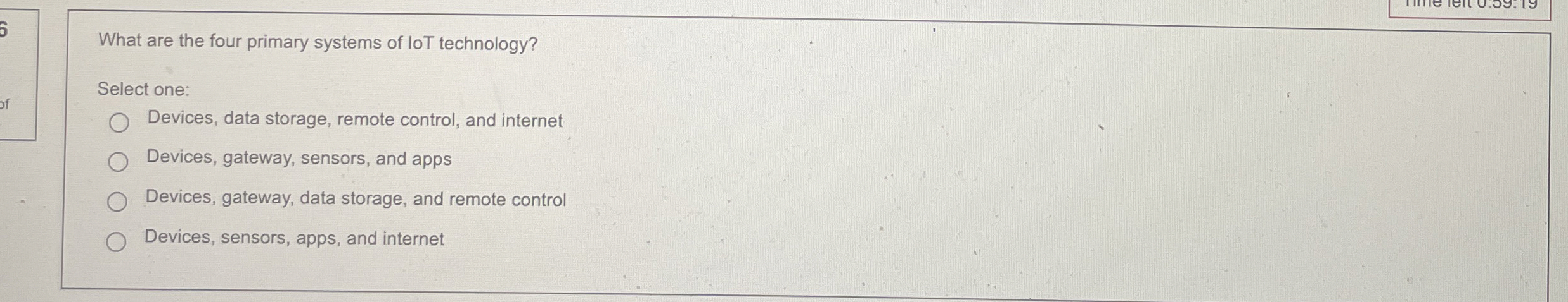 What are the four primary systems of loT