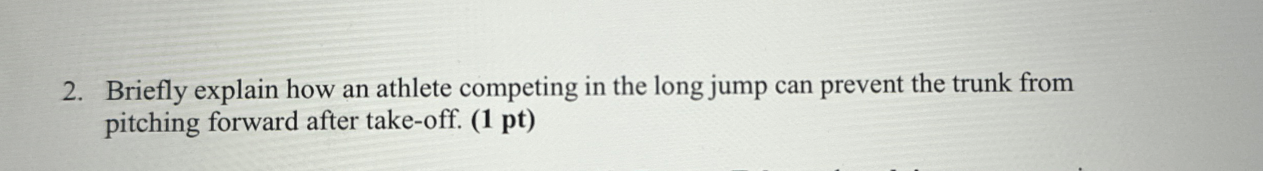 Briefly explain how an athlete competing in the