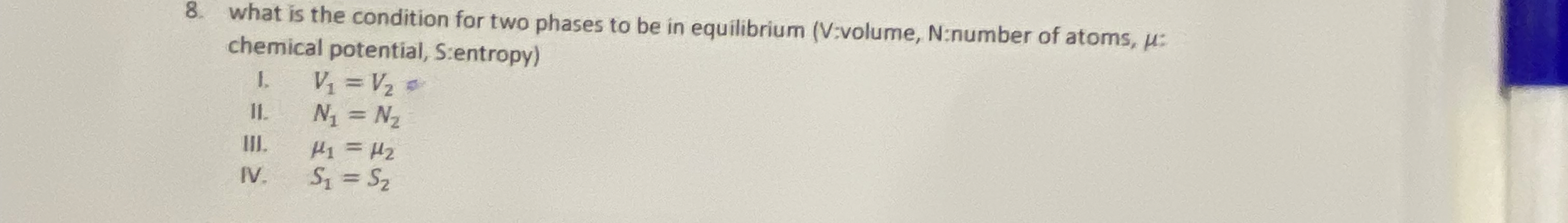What is the condition for two phases to be in