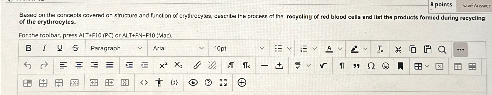8 points Save Answer Based on the concepts