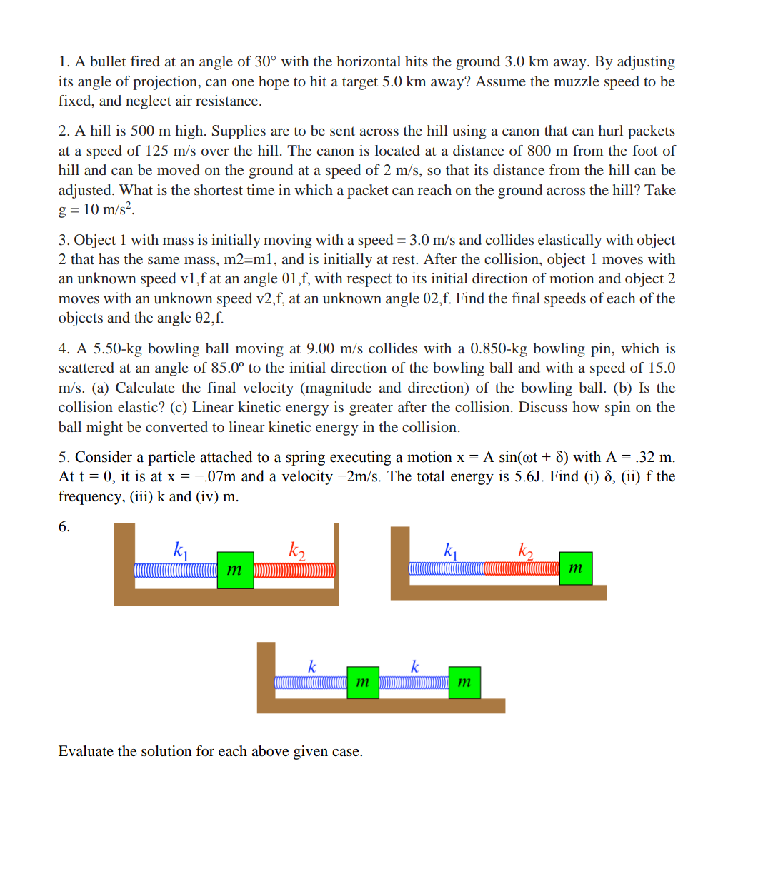 A bullet fired at an angle of 3 0 with the