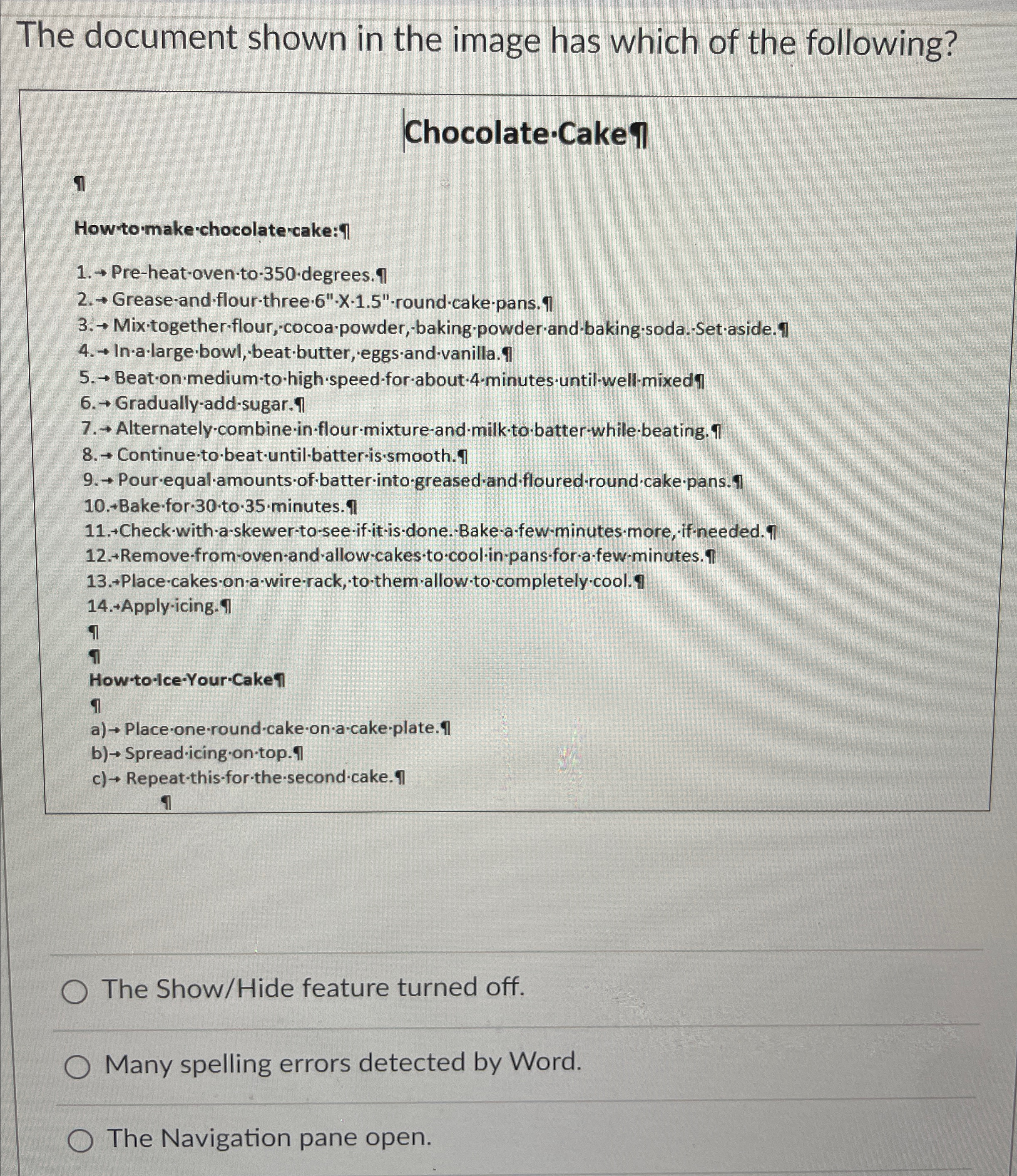 The document shown in the image has which of the