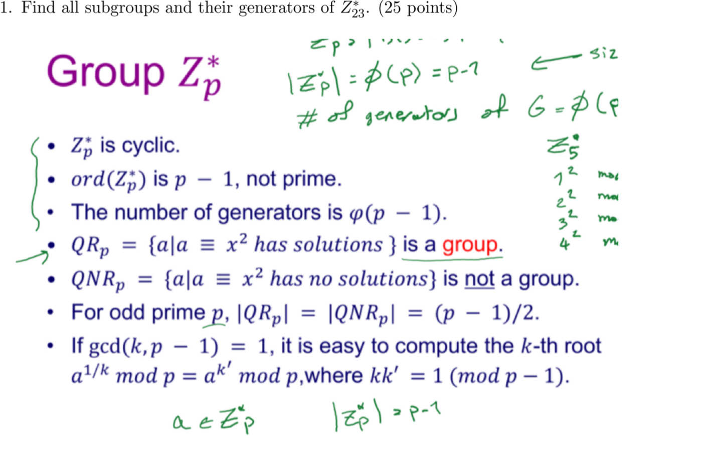 Find all subgroups and their generators of Z 2 3
