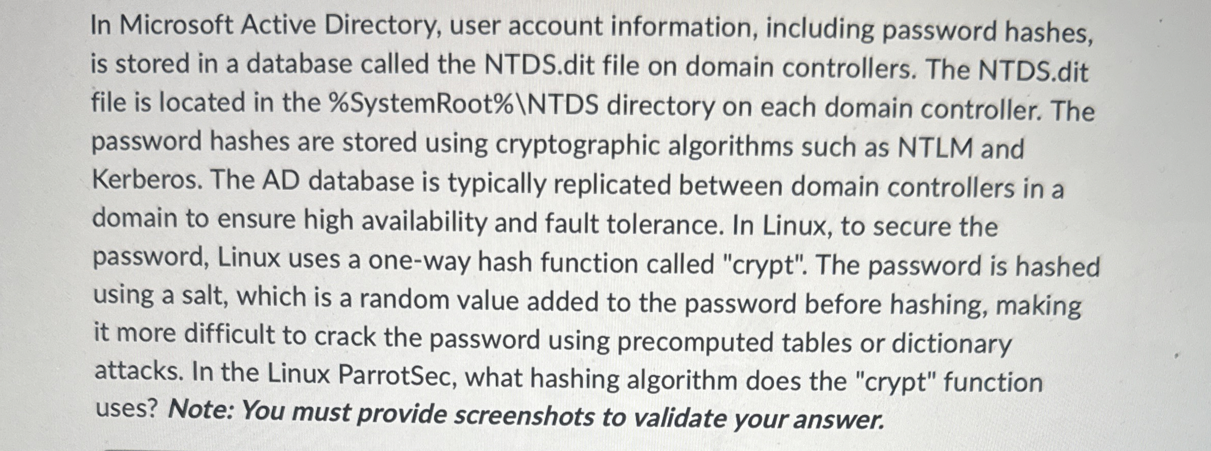 SELinux policy defines the following sequences: