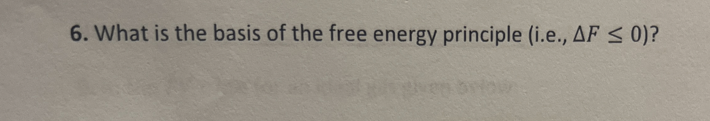 What is the basis of the free energy principle (