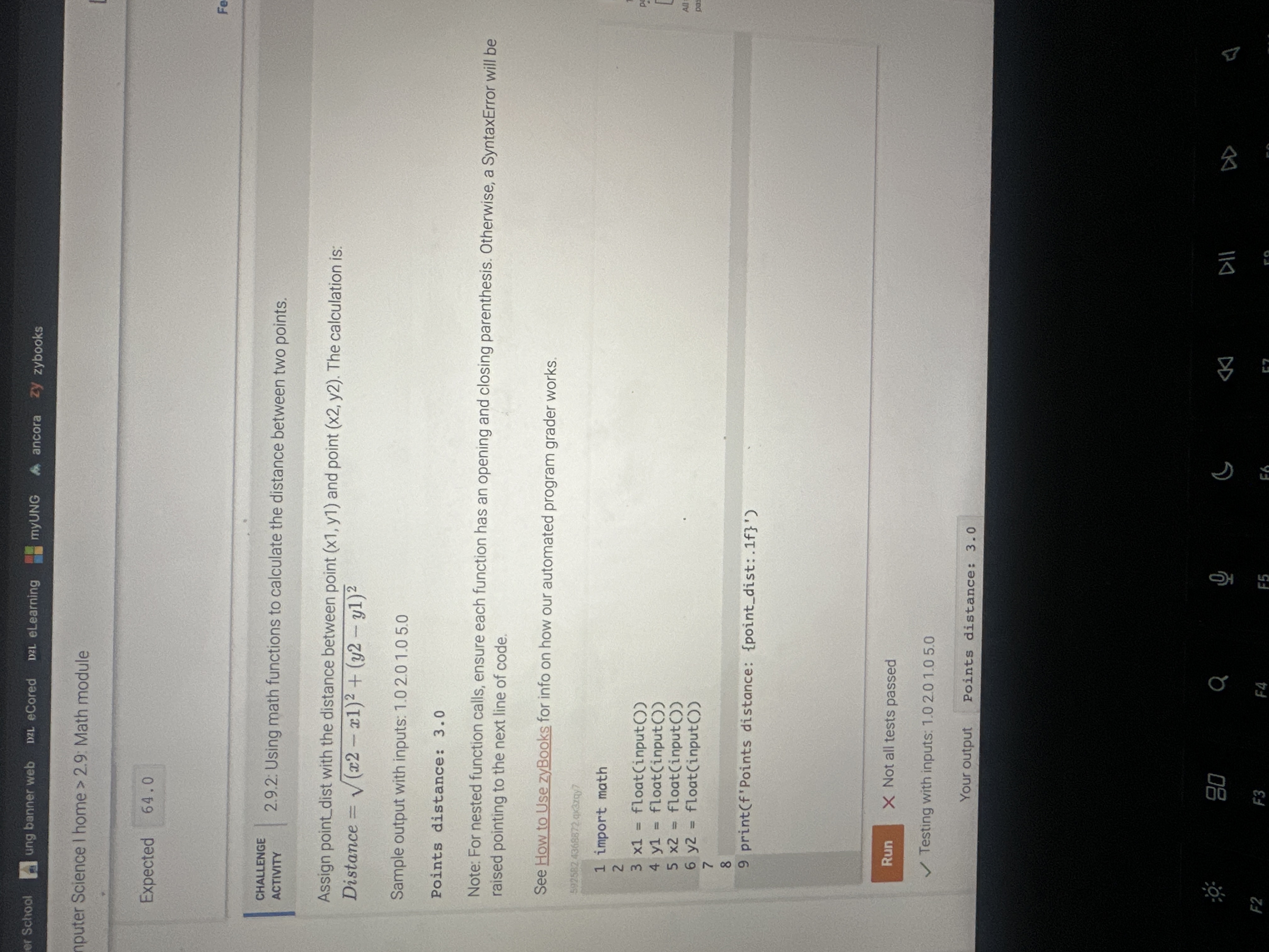 2 . 9 . 2 : Using math functions to calculate the