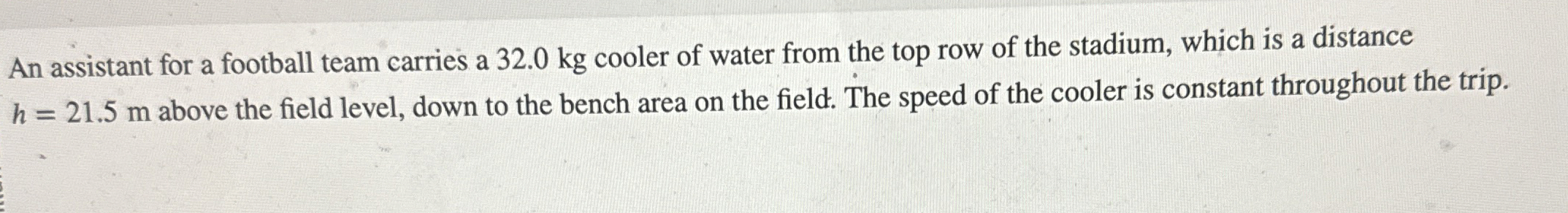 An assistant for a football team carries a 3 2 .