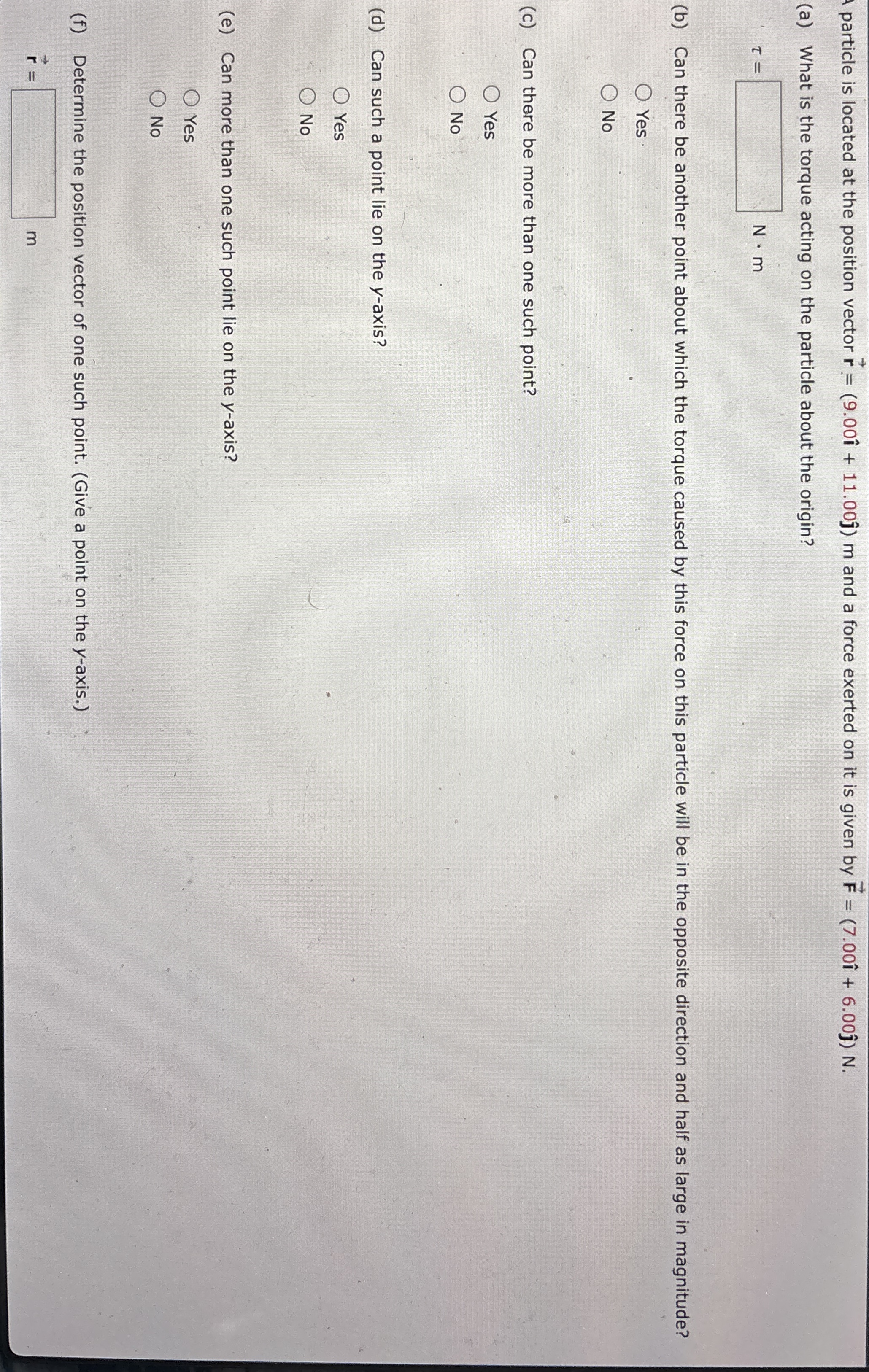 particle is located at the position vector vec (