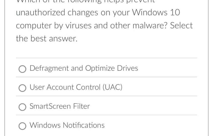 unauthorized changes on your Windows 1 0 computer